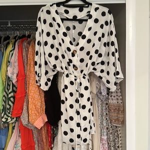 Polk a dot tent dress